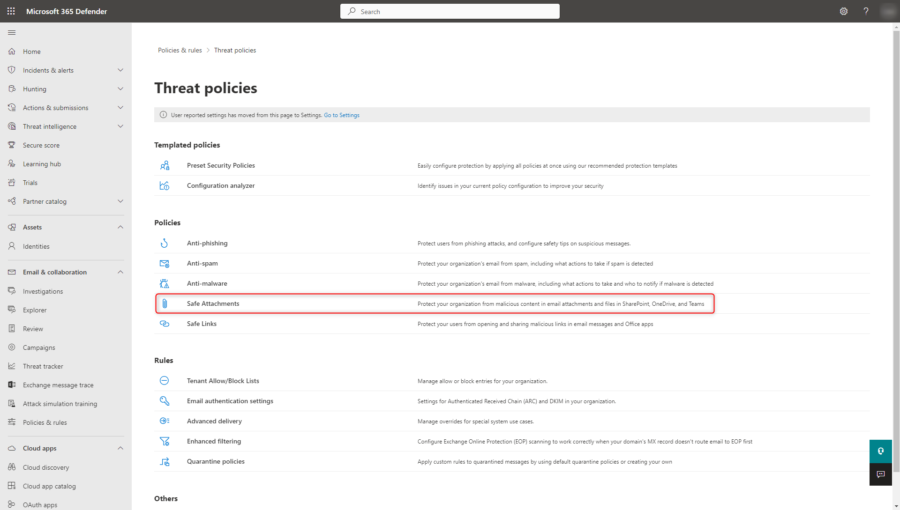 Microsoft 365 Defender Safe Links and Safe Attachments cloudcoffee.ch