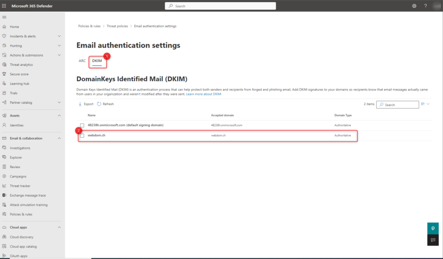 Setting up SPF, DKIM and DMARC in Exchange Online - cloudcoffee.ch