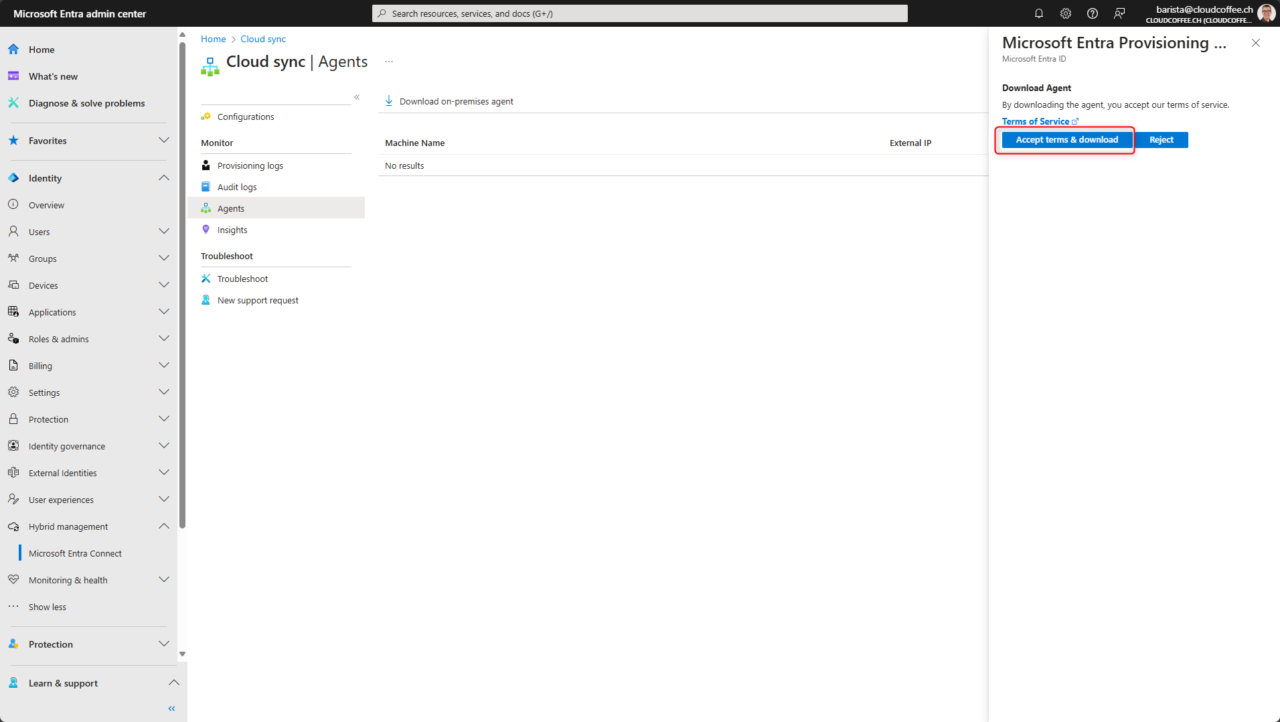 Installation and Configuration of Microsoft Entra Cloud Sync ...