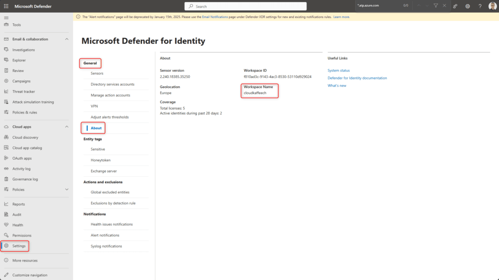 Microsoft Defender for Identity: Getting Started - cloudcoffee.ch