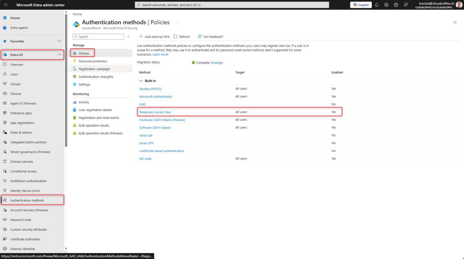 Temporary Access Pass in Microsoft Entra: Configuration and Usage ...